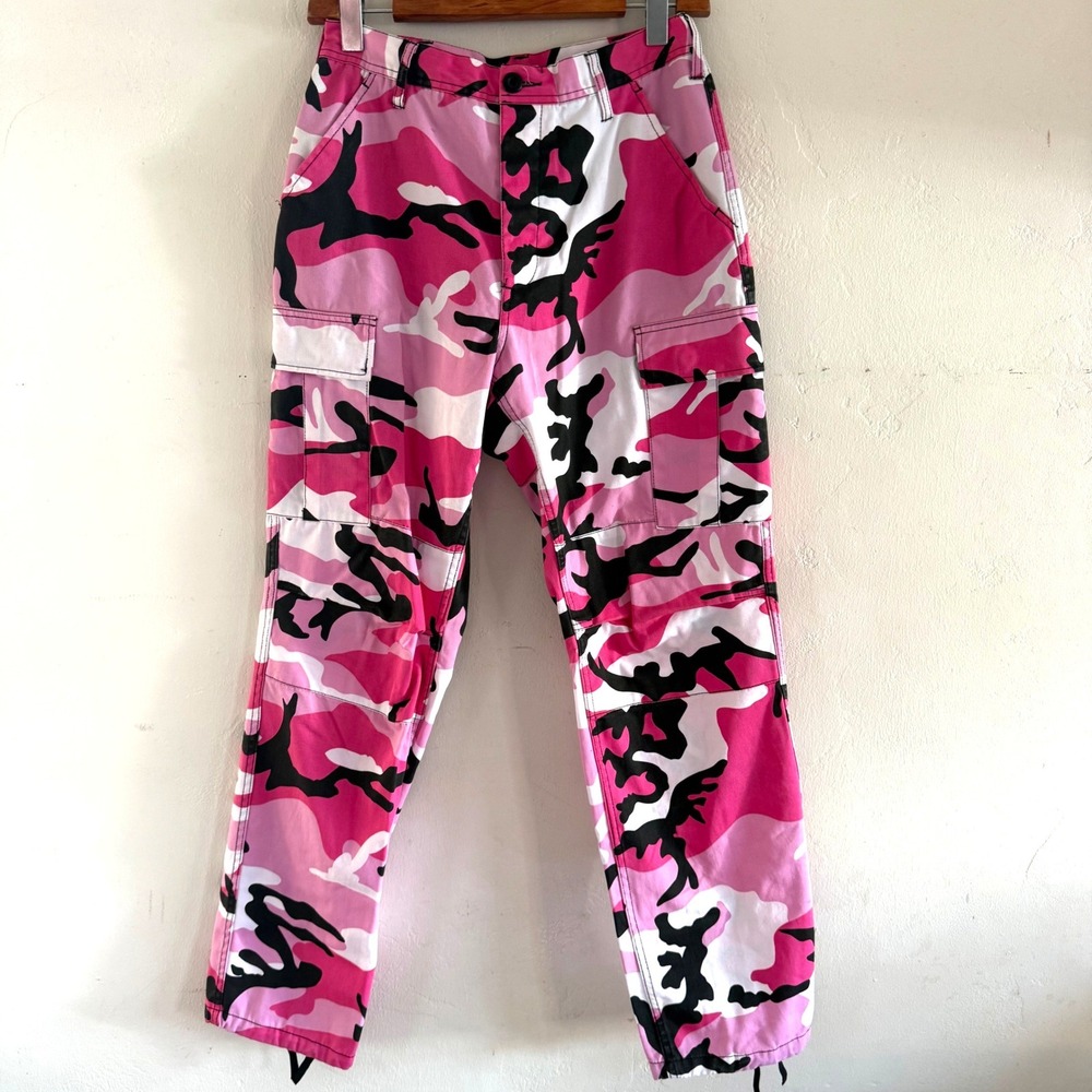 Rothco BDU Pink Camo Cargo Pants Womens Small Regular Tactical Streetwear